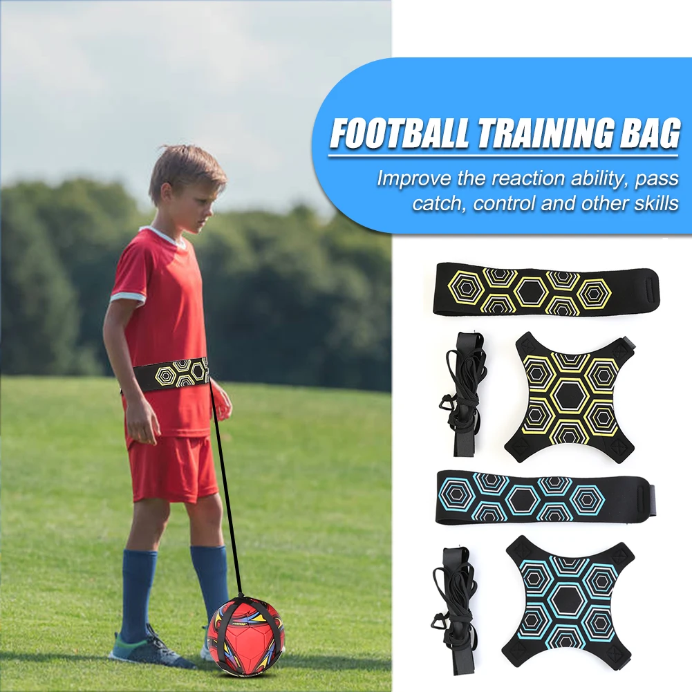 

Kids Soccer Trainer Sports Football Kick Throw Solo Practice Aid Assistance Waist Belt Control Skills Training Band Adjustable