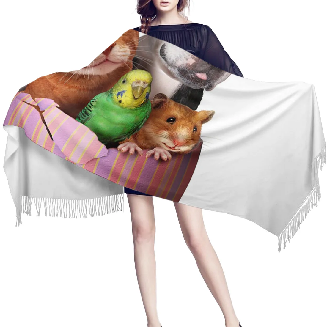 Пасхальное яйцо милая собака кошка одеяло шаль шерстяная для женщин кашемировая