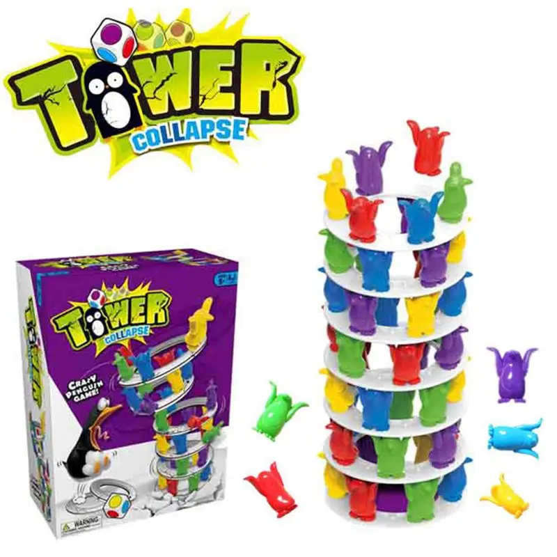 

Penguin Balance Toy Challenge Tower Stacked Children Toys Desktop Game