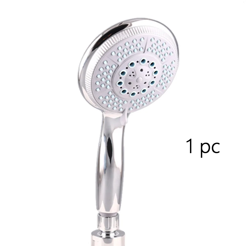 shower head LOMAZOO 5 режимов ручной душевая головка ванная душевая абс пластиковая ванная душевая головка большая панель круглая - Цвет: shower head