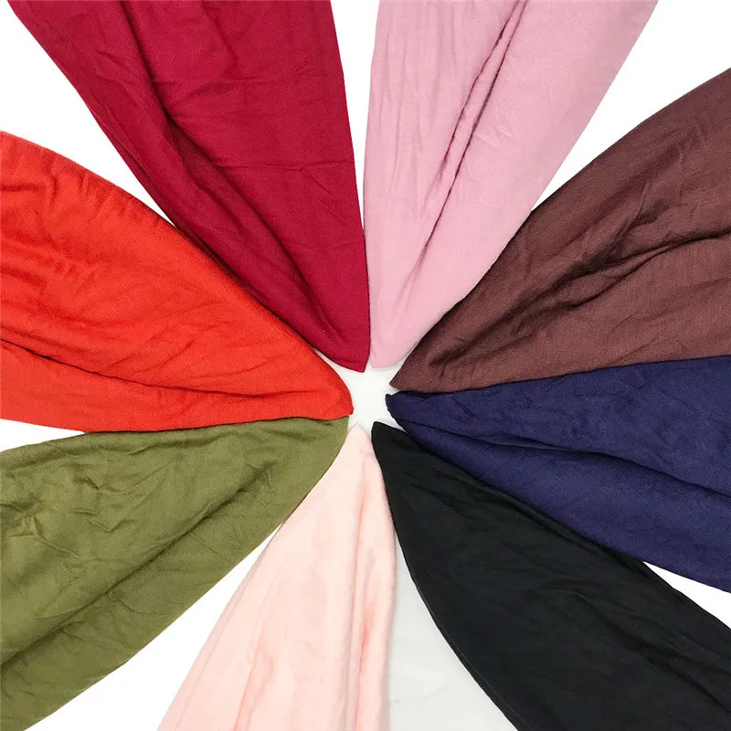 

Women's modal jersery cotton hijab scarf muslim scarves shawls good quality wraps Islamic Shawl Women Head Scarves Pashmina
