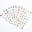 6 шт.упак.. Творческая Маленькая прозрачная наклейка Life, Детские канцелярские принадлежности, Мультяшные украшения, Diy стикеры, скрапбукинг дневник подарок