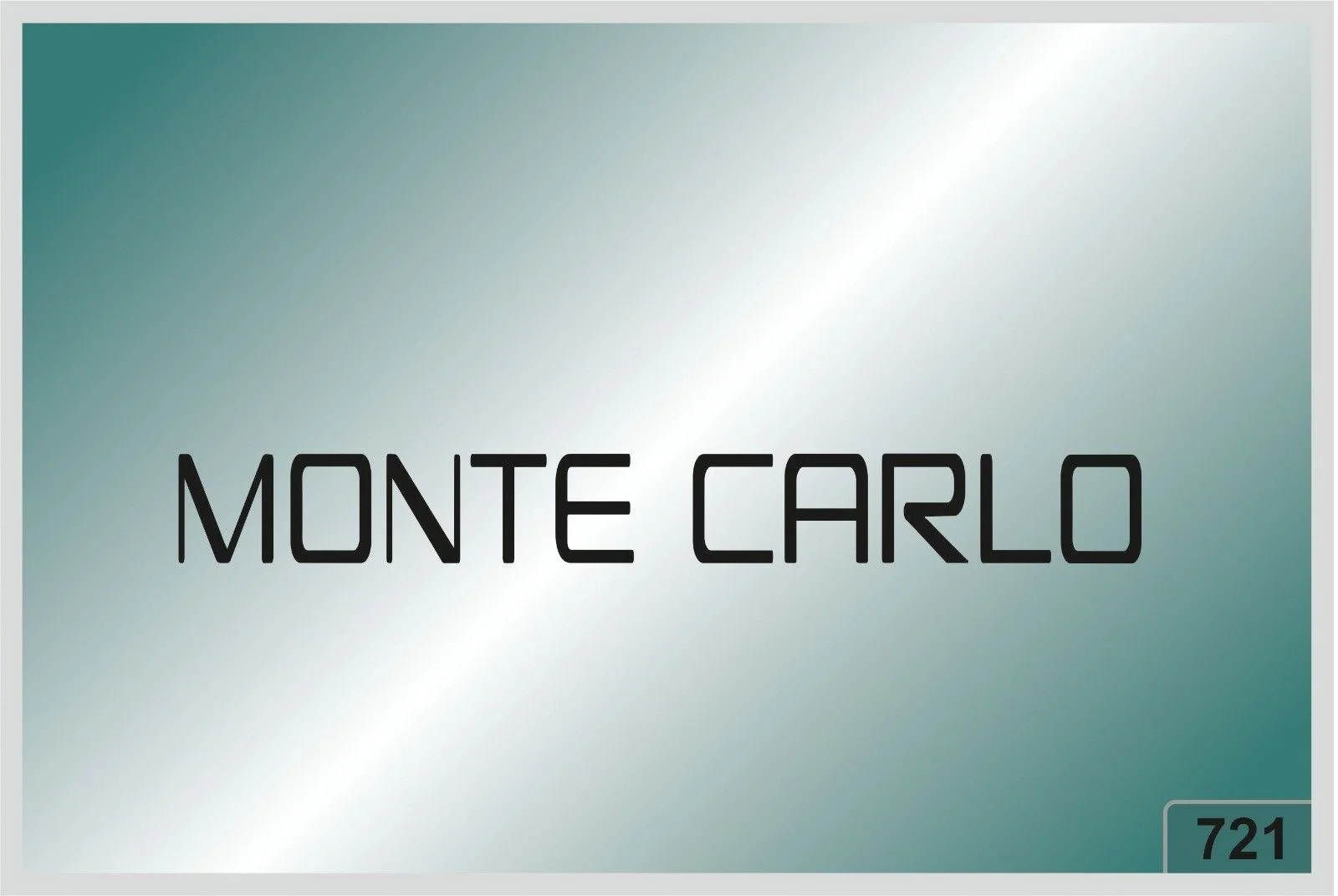

For MONTE CARLO -2 pcs. stickers HIGH QUALITY DECALS different colors 721
