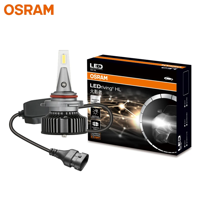 Автомобильные светодиодные фары OSRAM СВЕТОДИОДНЫЙ 1r2 9012, 12 В, 25 Вт, HYZ, 6000 К, холодный белый свет, авто на оригинальные лампочки + 140% ярче, 49012CW, 2X Автомобильные светодиодные фары OSRAM СВЕТОДИОДНЫЙ 1r2 9012, 12 В, 25 Вт, HYZ, 6000 К, холодный белый свет, авто на оригинальные лампочки + 140% ярче, 49012CW, 2X