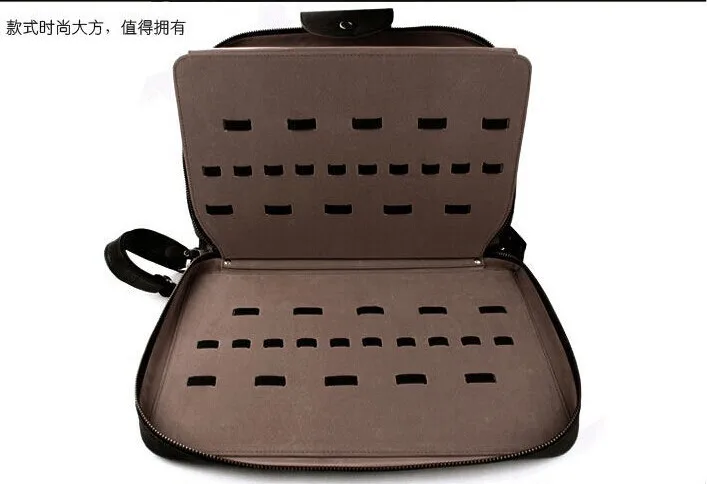 can put 60pcs scissors Portable Leatherette Hair bag Insert Styling Scissors Case Storage Clapboard Tools | Красота и здоровье