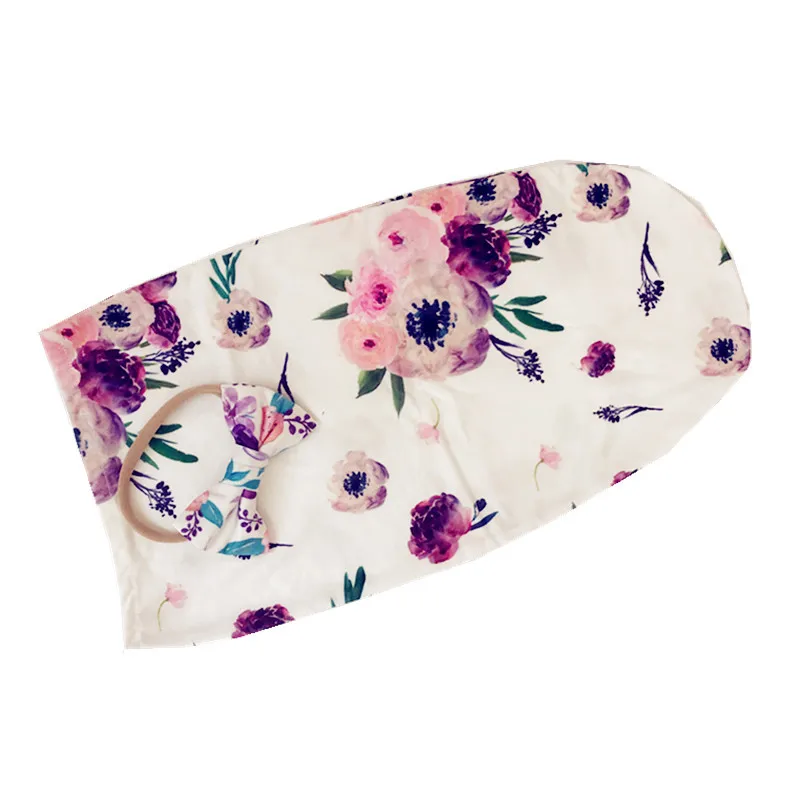 2019 Newborn Sage Swaddle With Matching Nylon Bow Headband Headwrap Receiving Blanket Set Baby Bedding Soft Sack | Детская одежда и