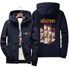 Ветровка Мужскаяженская с капюшоном, повседневная куртка на молнии, тонкое худи, пилот, Спортивная приталенная одежда