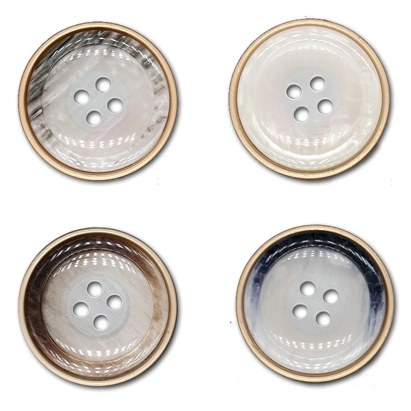 Декоративные золотые пуговицы для пальто с 4 отверстиями винтажные цветочной