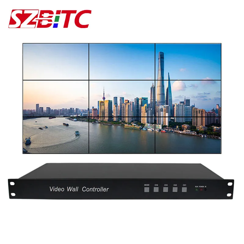 Сплиттер SZBITC 3x3 HDMI 1 9 разъемов с пультом ДУ|Кабели HDMI| |