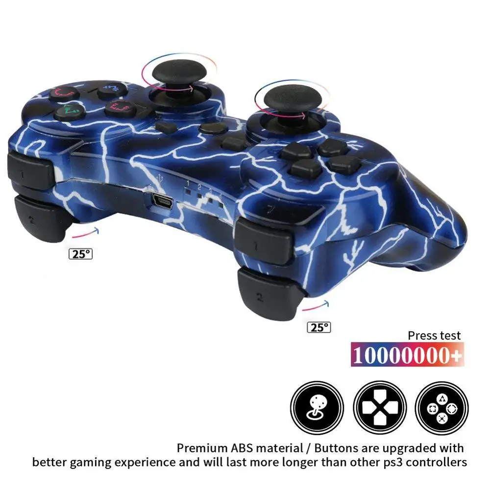 K ISHAKO беспроводной/проводной для PS3 контроллер геймпад Playstation3 двойной шок USB
