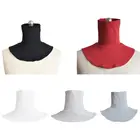 Модный мужской и женский вязаный накладной воротник, накладка на заднюю панель, шарф, наполовину мусульманский воротник, однотонный накладной воротник, одежда