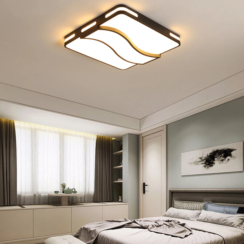 

Modern Surface Mounted Square Round Ceiling Lamp 110V 220V Stylish Design For Living Room Bedroom Kitchen Indoor LED Decoration
