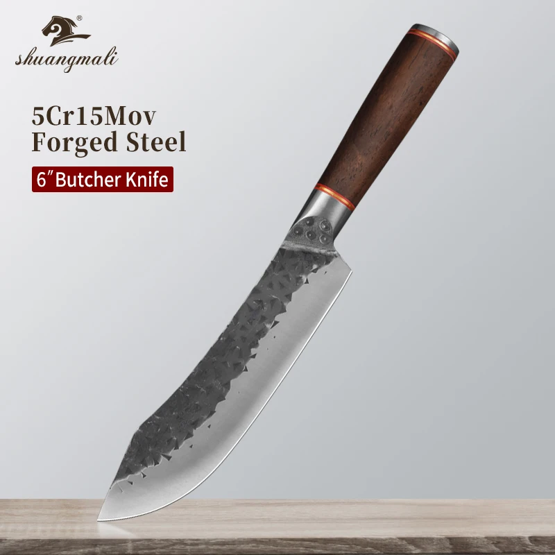 6 дюймов нож для мясника 5Cr15Mov из нержавеющей стали кованые кухонные ножи нарезки