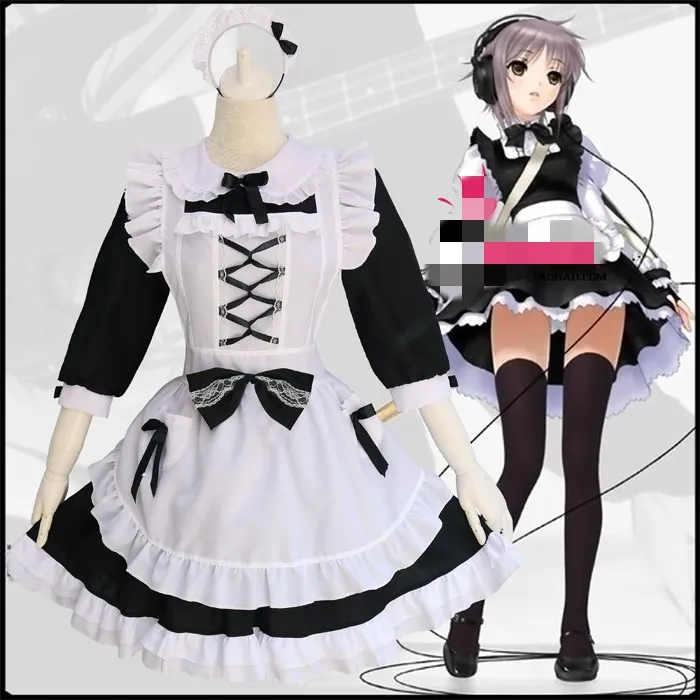 

Alice Maid Lolita Cosplay Costume Maid Dress Suit For Girls Party Stage Costumes Woman Waitress Maid Dress + Headband + Apron
