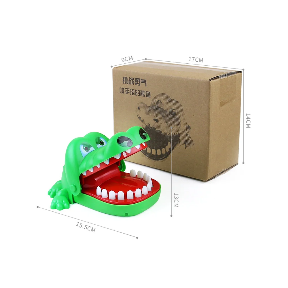 

Crocodile Mouth Biting Finger Electric Teeth Bite Toy Funny Gags For Kids Play Fun Interactive Toys Adult Party Games Gifts