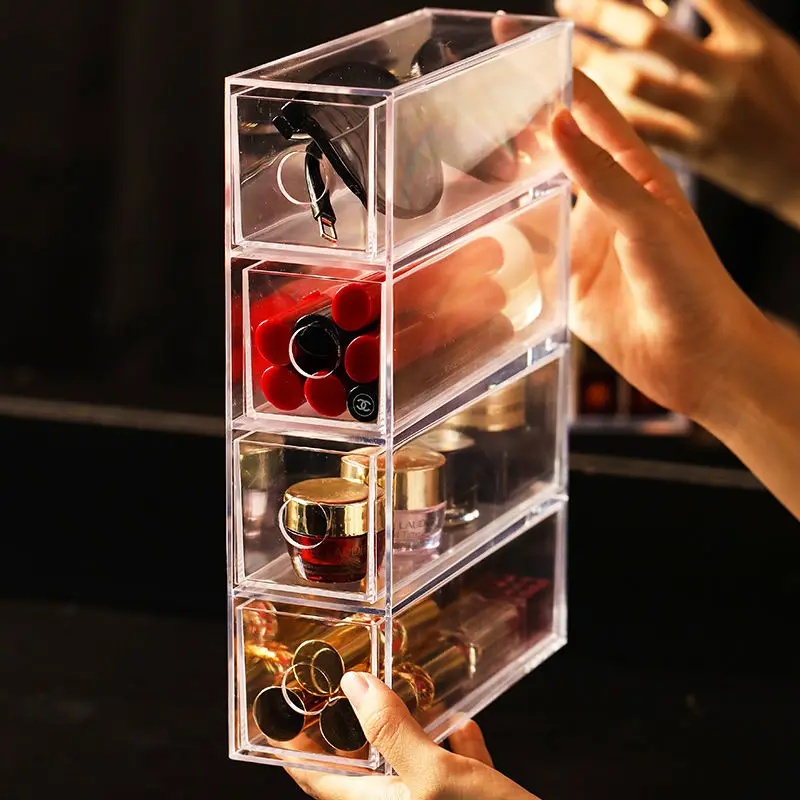 Косметический Органайзер многофункциональная коробка для хранения прозрачная