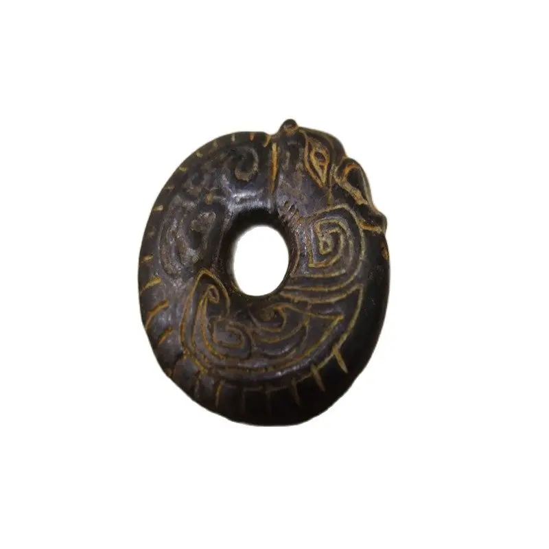 Коллекция культур красной горы Железный метеорит резной свинья Дракон