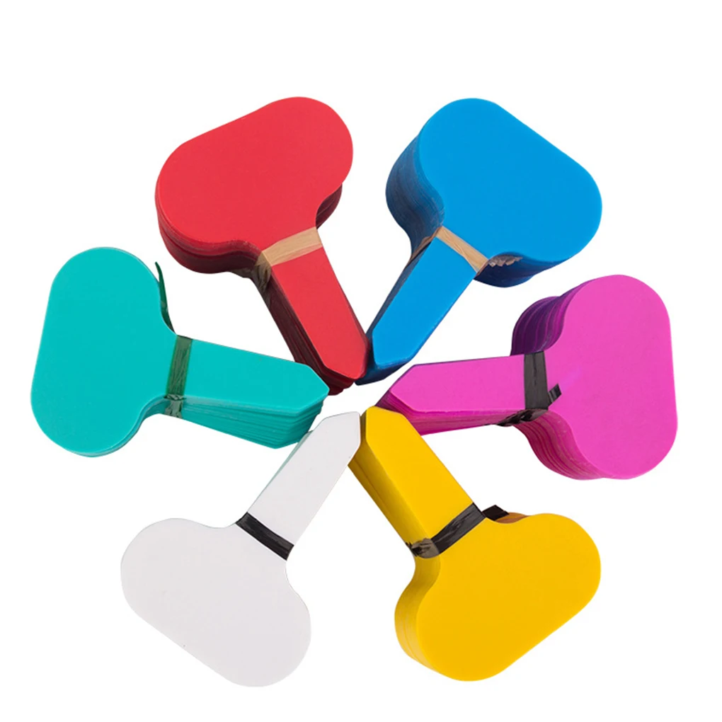 100 шт. Т образные пластиковые маркеры для сада рассады|Маркеры растений| |