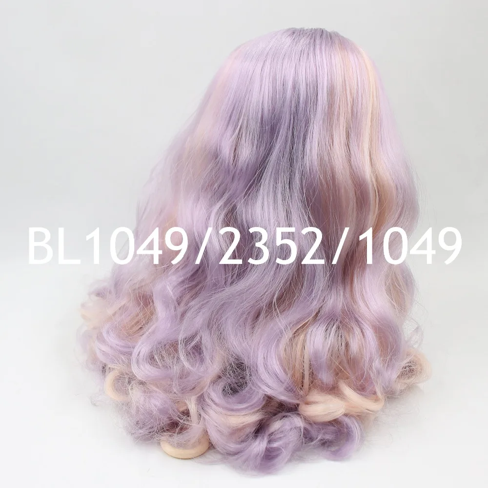 like the picture Заводская кукла blyth ледяные парики головы купола 1/6 мягкие волосы - Цвет: like the picture