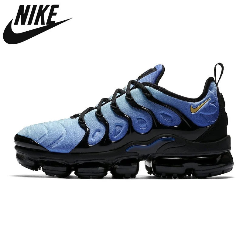 

Air Vapormax Plus Running Shoes Bleached Aqua Cool Grey Midnight Navy Triple Black Unisex Shoes Cushion