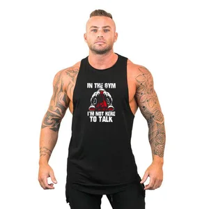 Майка Мужская спортивная с принтом, майка без рукавов для тренировок и бодибилдинга мышц тренажерного зала, фитнеса, 2021