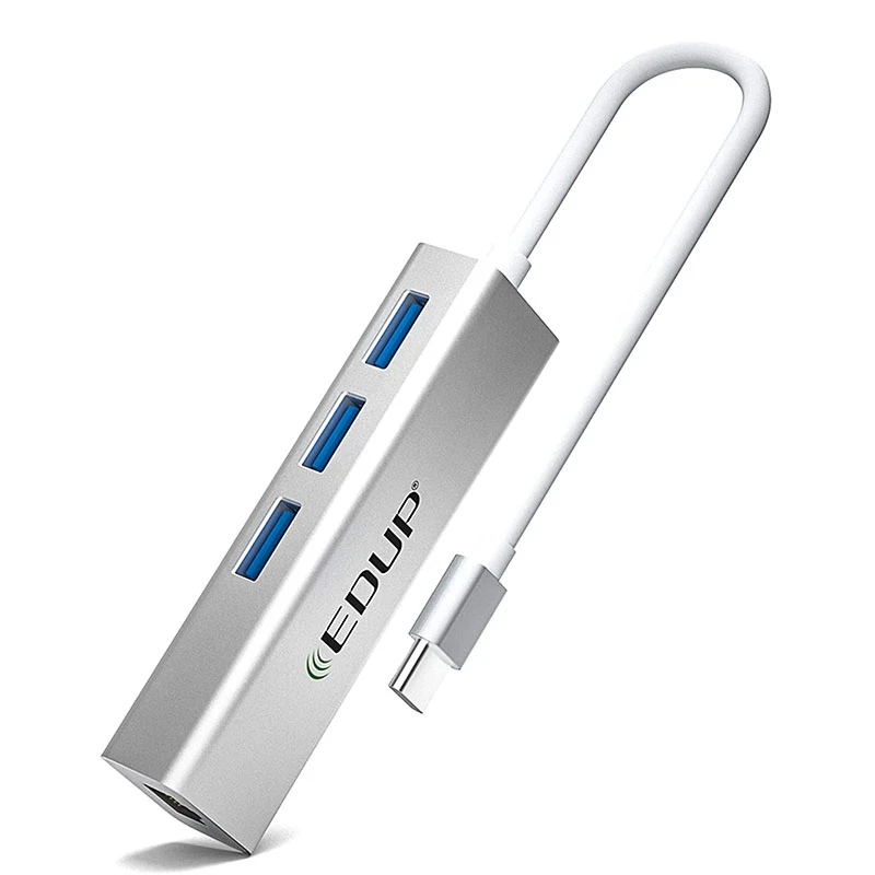 Ethernet-адаптер EDUP USB C к гигабитному порту с концентратором 3 0 проводной сетевой