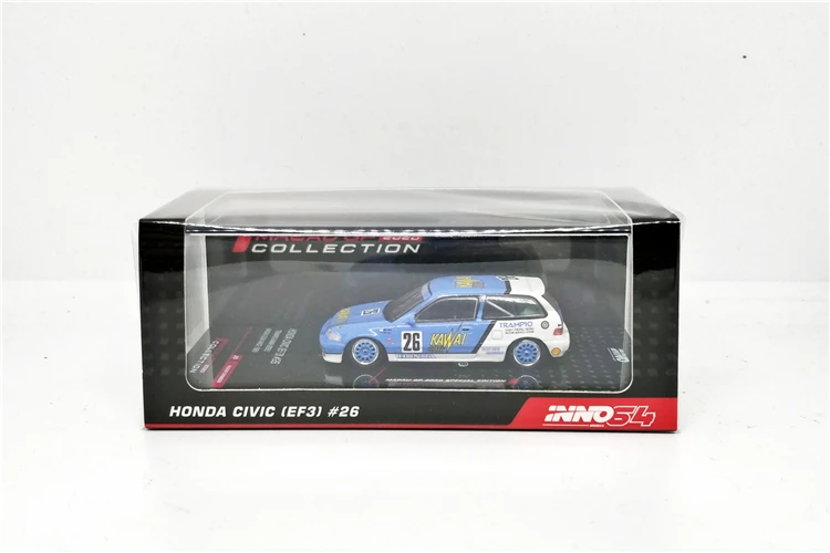 

INNO64 1:64 Honda CIVIC EF3 #26 TRAMPIO KAWAI STEEL #26 Diecast Model Car