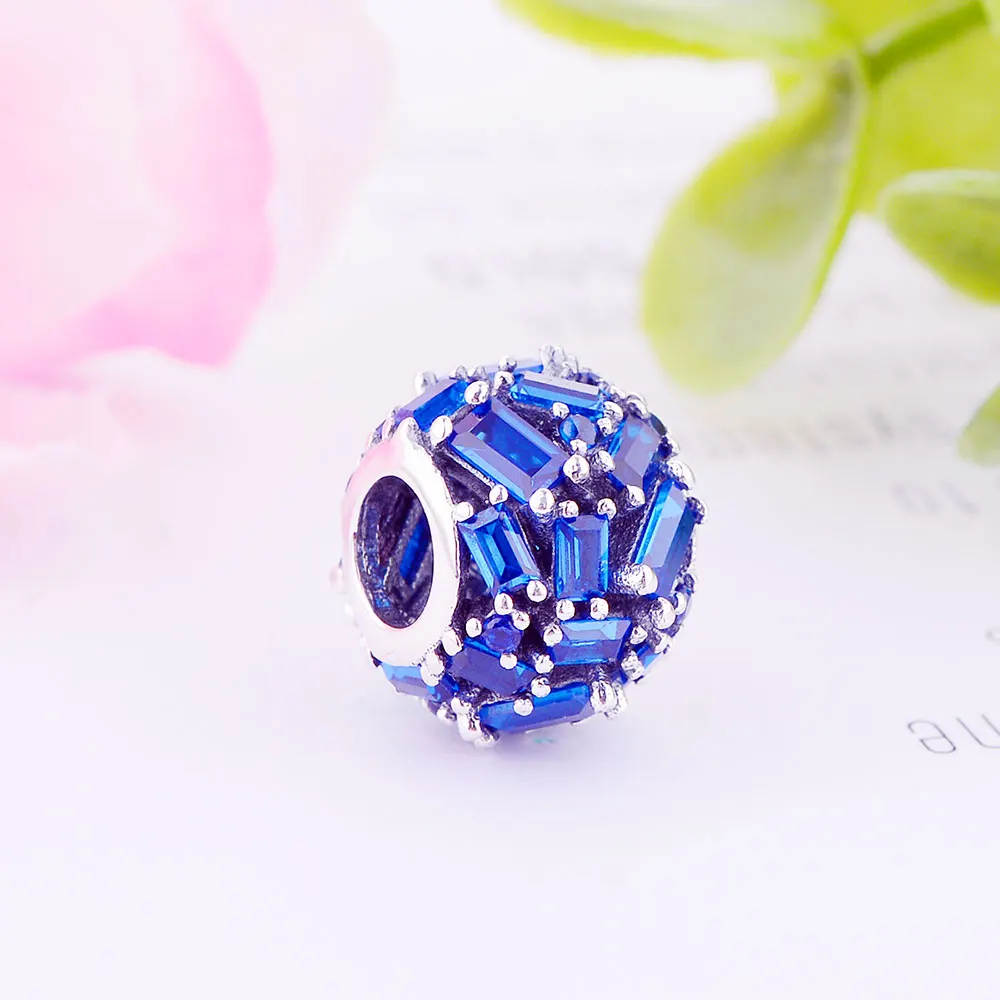 Браслеты-шармы Pandora из серебра 2019 пробы с синим фианитом | Украшения и аксессуары