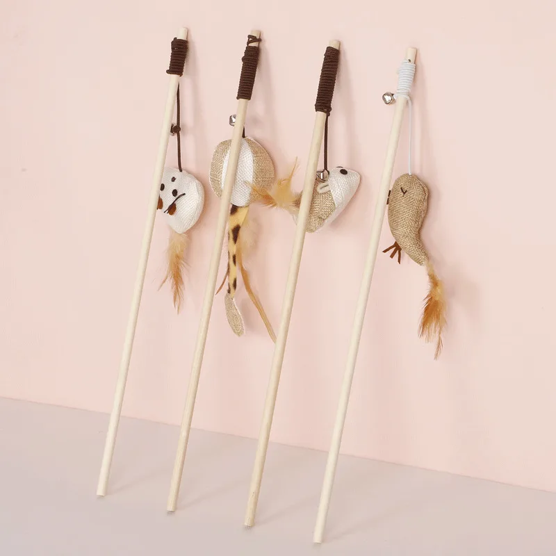 Домашнее животное игрушка для кошки &quotДразнилка&quot мульти Цвет браслеты из