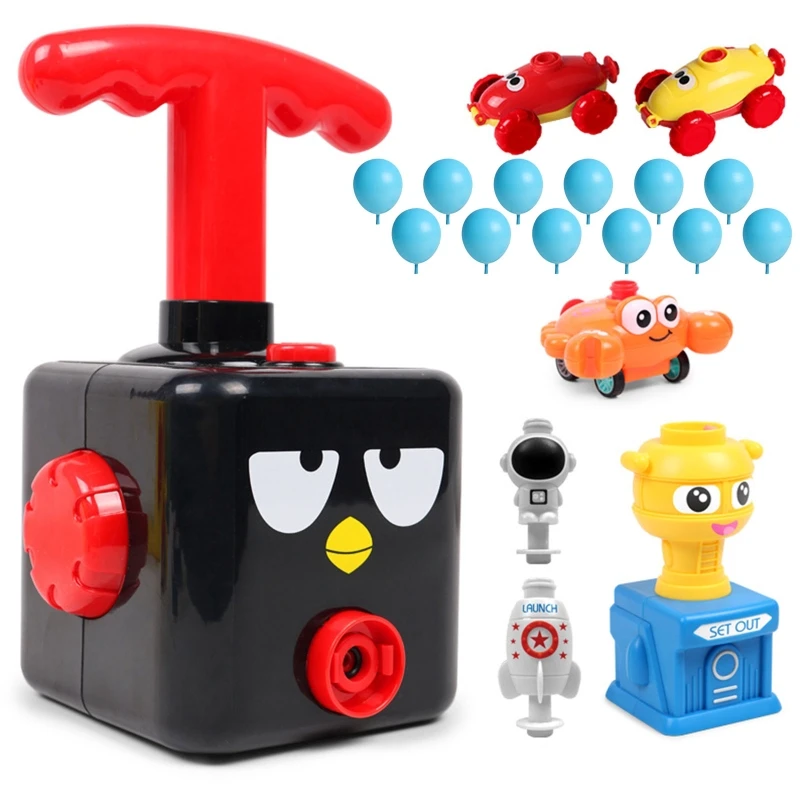 

New Power Balloon Launch Tower Puzzle Toy Fun Educational Inertia Energy Balloon Kids Car Toy Popular Gift Toys