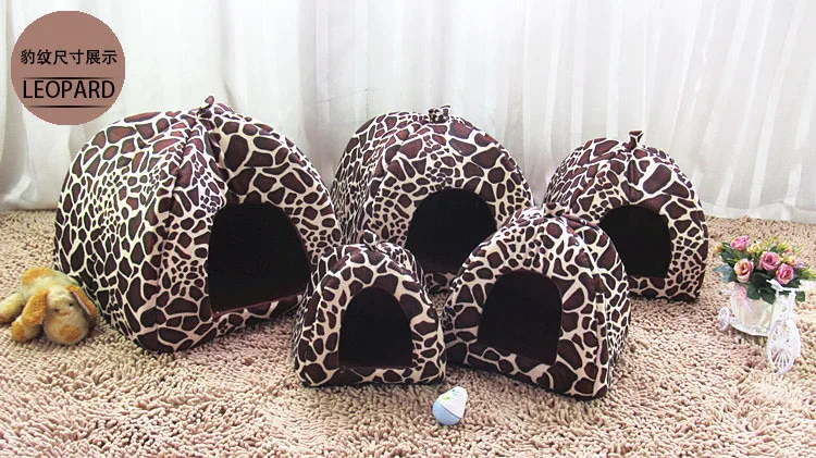 Bonito morango gato cama casa canil ninho