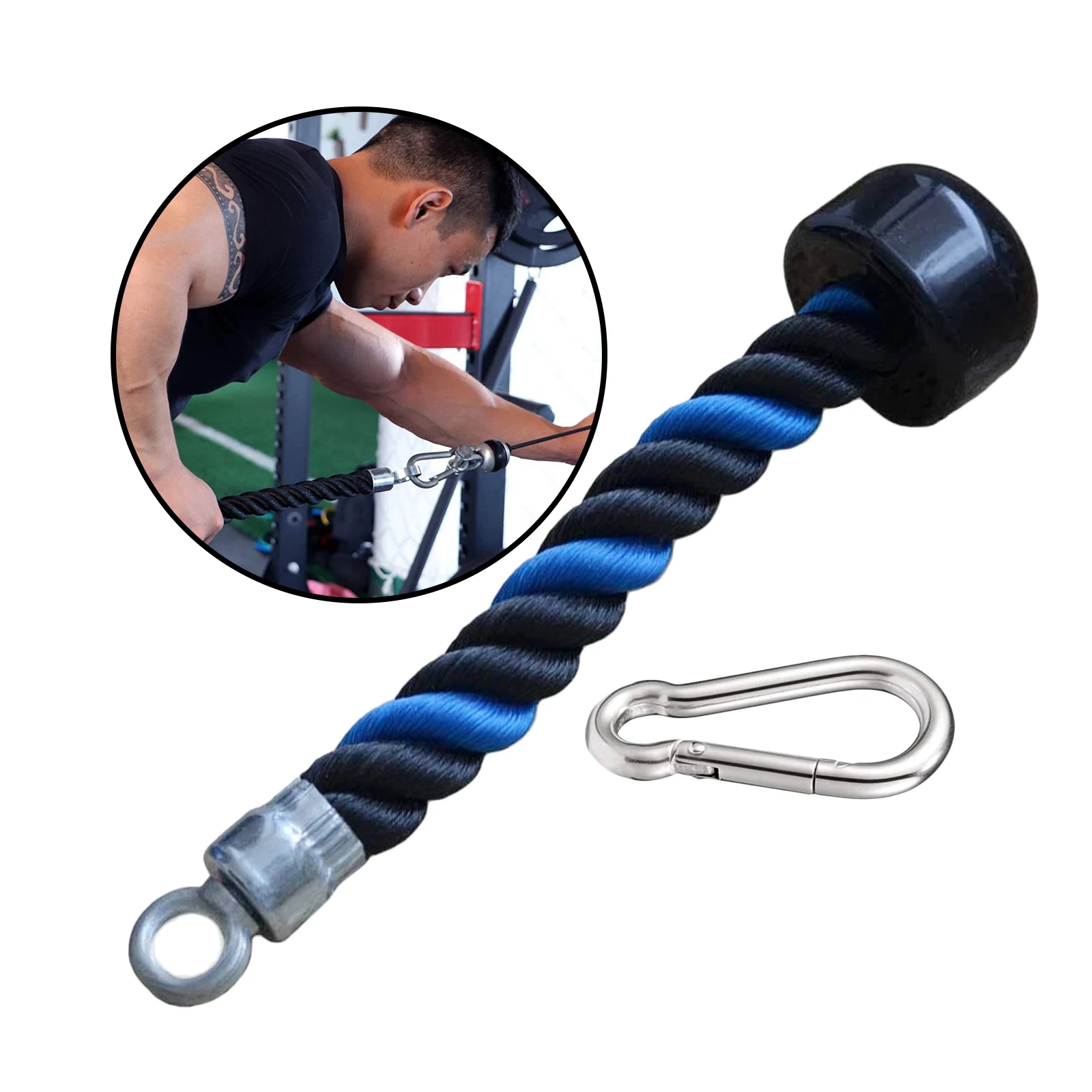 

Веревка для Трицепсов Single Grip Тросовый шкив крепления тянуть вниз LAT ручка аксессуары