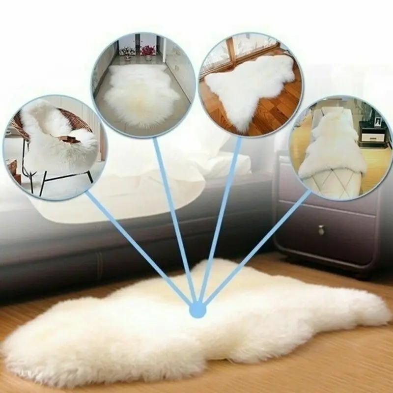Новый 60*90 см теплые ворсистый пушистый ковры из искусственной шерсти