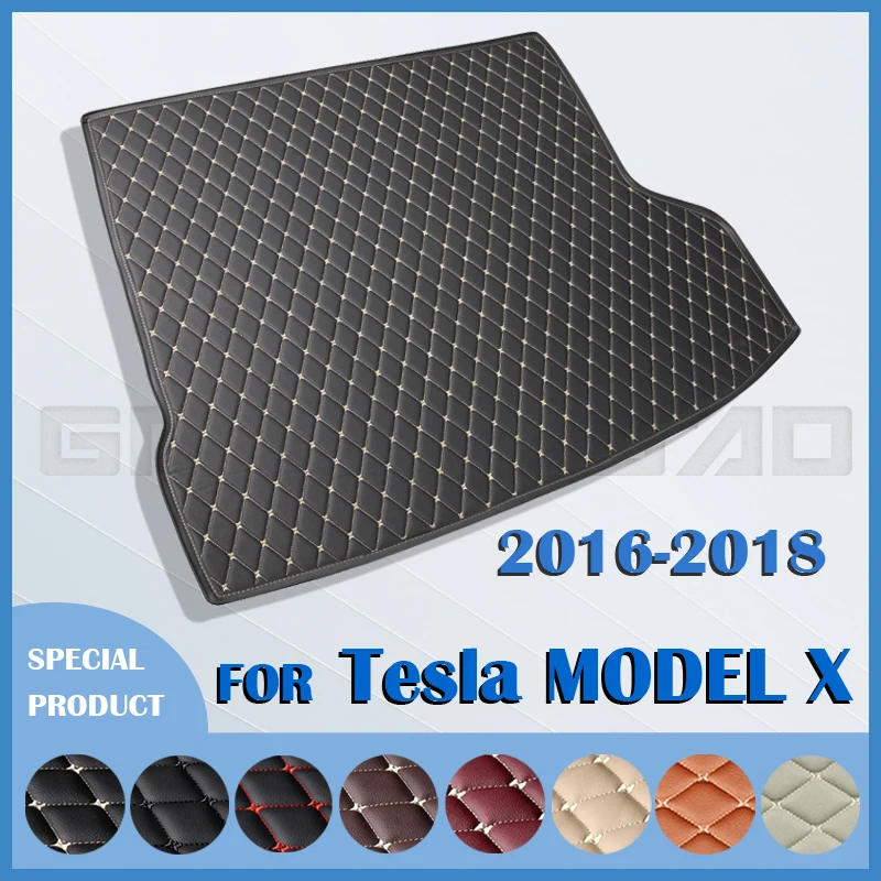 

Car trunk mat for Tesla Model X 2016 2017 2018 cargo liner carpet interior accessories cover