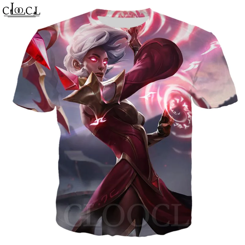 Футболка CLOOCL с 3D принтом для мужчин и женщин свитшот коротким рукавом игр