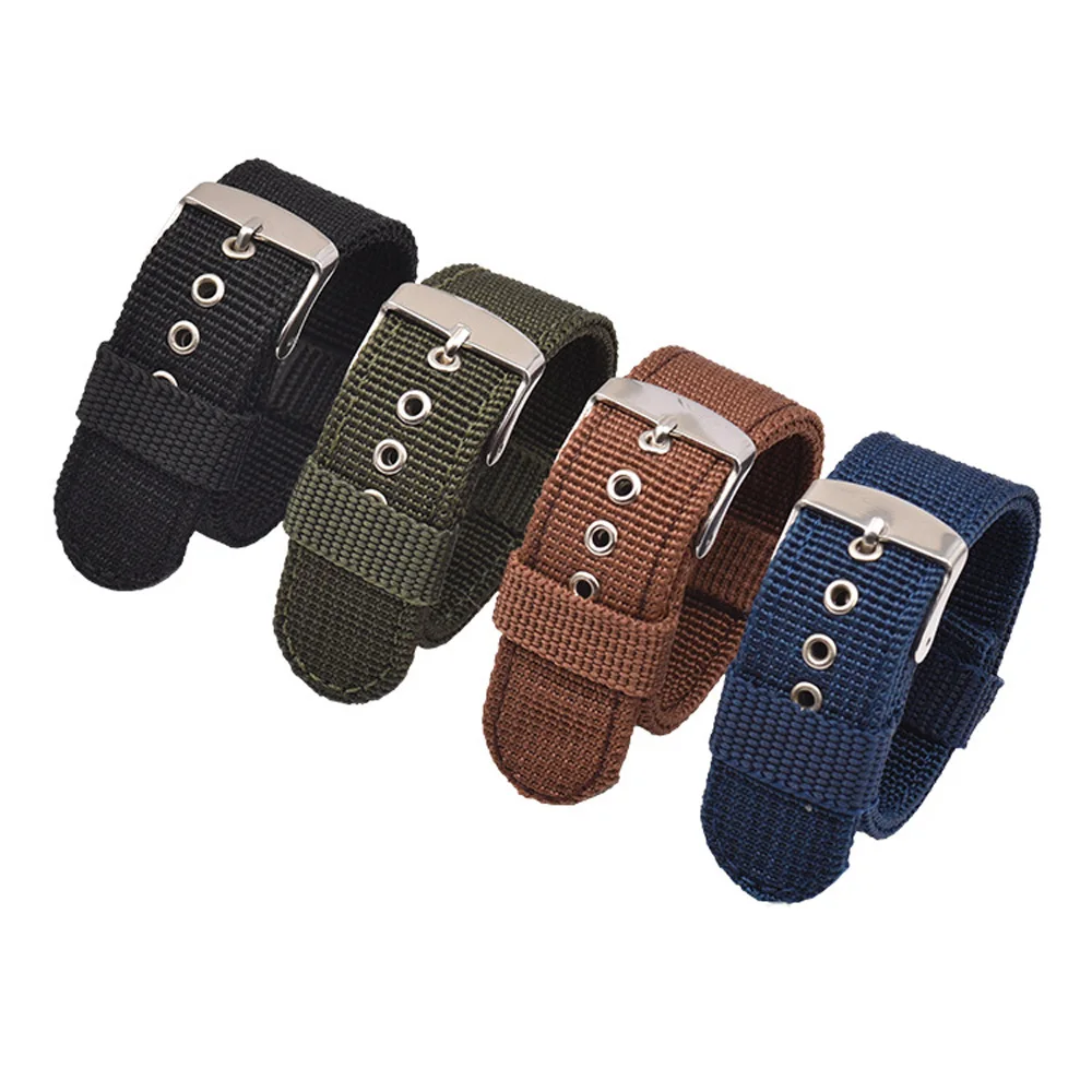 

Ремешок тканевый для мужских и женских часов, удобный сменный Мягкий Нейлоновый браслет для наручных часов, 18 мм 20 мм 22 мм 24 мм