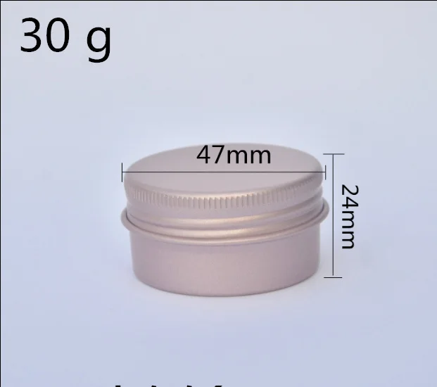 30 g rose golden 50 50 шт. 10 г 15 г 20 г розовый золотой алюминий маленькая банка бальзам для губ помада образец банок мини хранилище специй банк - Цвет: 30 g rose golden 50