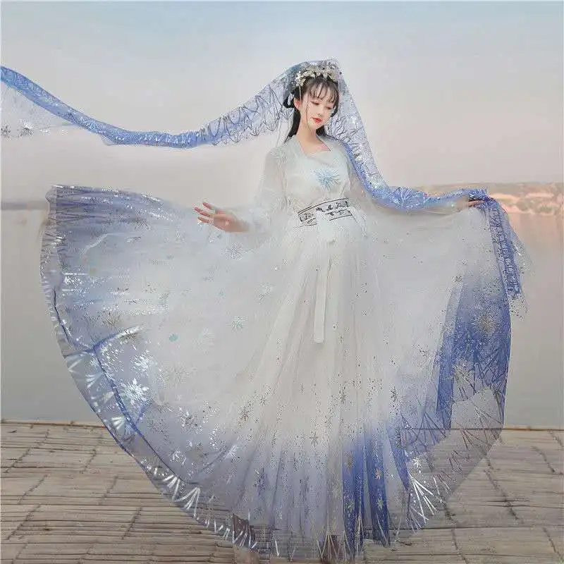 Новинка В стиле ретро древней китайской династии Тан Hanfu гучжэны танцевальный