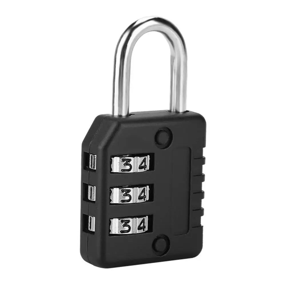 3 значный Комбинированный Замок с кодом пароля Противоугонный замок на цепочке