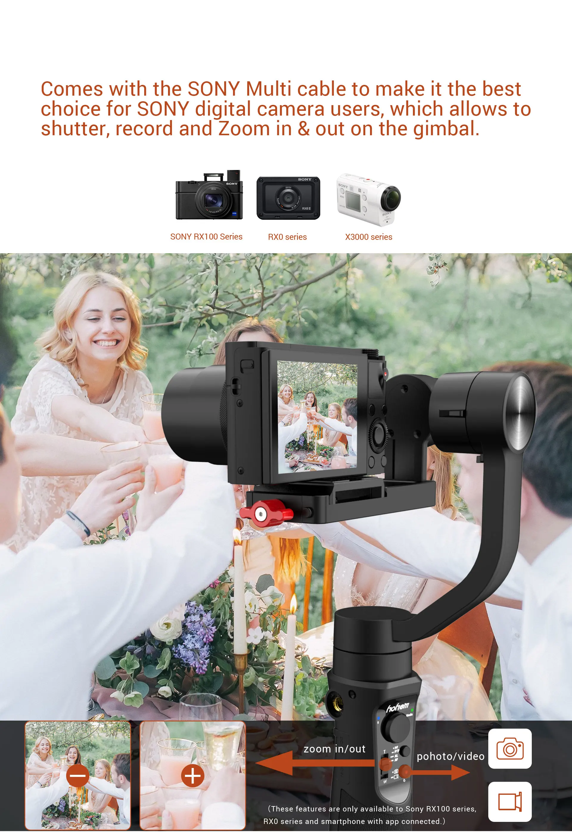 Hohem iSteady мульти 3-осевой ручной шарнирный стабилизатор для камеры Gopro для зеркала Камера Gopro Hero Action смартфон DJI Osmo PK Zhiyun Crane M2