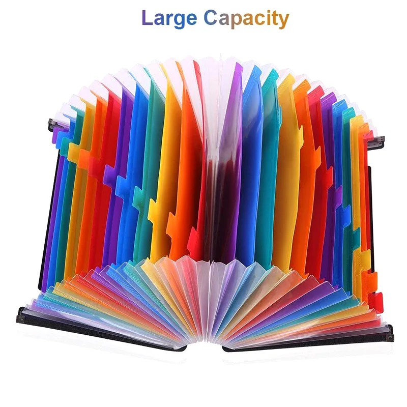 13/24 карманов расширение папки файлов работает аккордеон офис A4 Органайзер