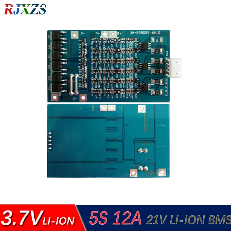 5S 12A 21V литий-полимерная печатная плата BMS/PCM/PCB для защиты аккумулятора 5 упаковок