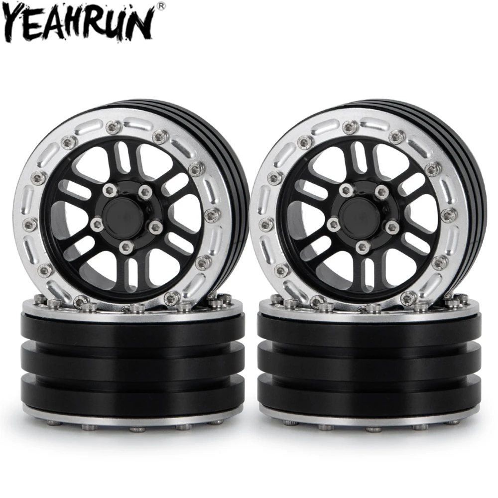 

YEAHRUN, металлическая 6 спиц, 1,9 дюйма, обод ступицы колеса Beadlock для 1/10 RC Crawler Axial SCX10 TRX4, обновленные аксессуары