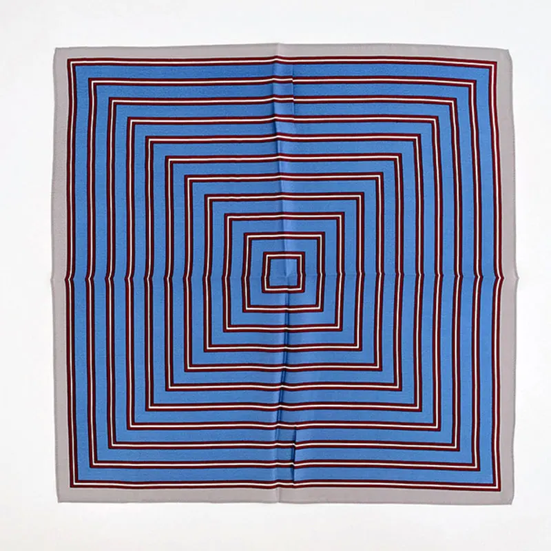 

New 100% Pure Silk Scarf 2022 Women Pashmina Foulard Square Small Headband Fashion Neckerchief Scarves Bandana Hijab 53*53cm