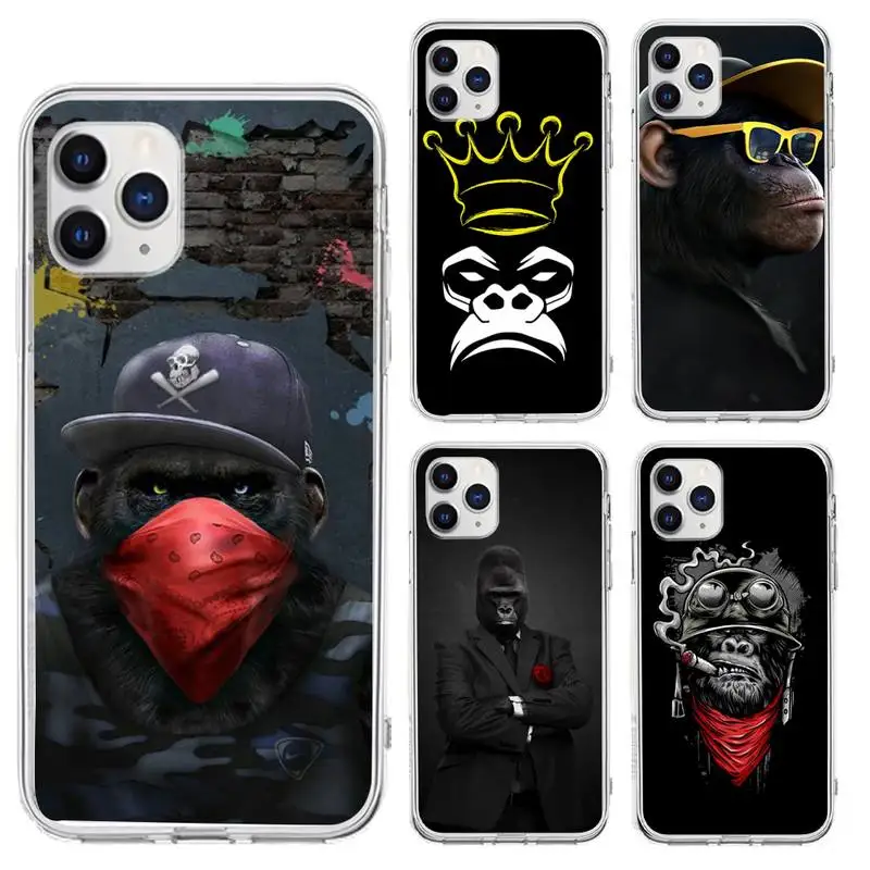 

Stylish monkey orangutan Phone Case for iphone 6s 7 8plus xr xs max 11 12 13 pro max mini funds clear