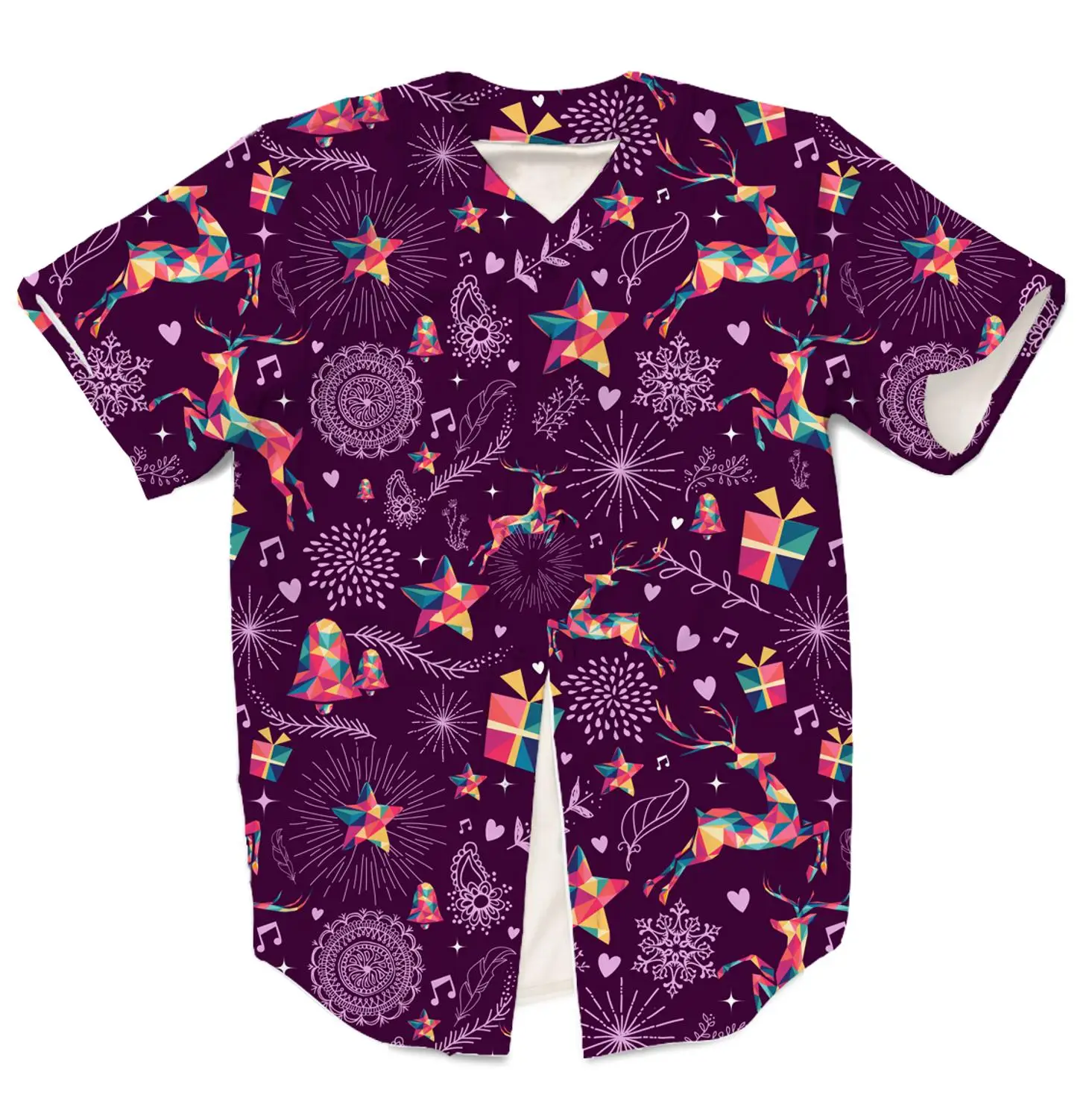 

Real US American Size Allen A Classical Christmas Decor3D Sublimation Print Button up Jersey plus size 3xl 4xl 5xl 6xl