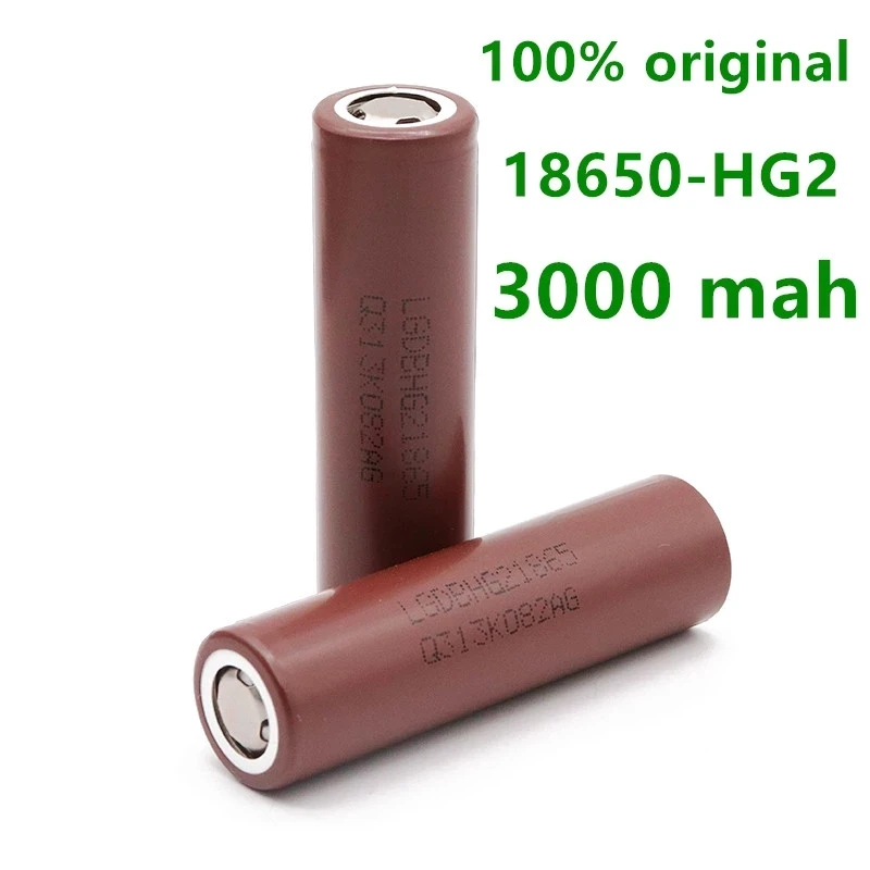 100% Оригинальный аккумулятор HG2 18650 3000mAh 3.6V, предназначенный специально для питания HG2, подходит для зарядки.