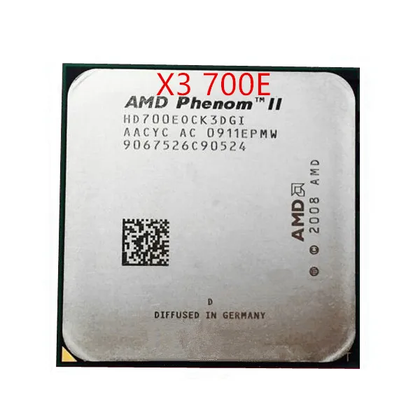 Процессор AMD Phenom II X3 700E трехъядерный процессор (2 4 ГГц/L3 6 м/65 Вт/2000 ГГц) sockel am3 am2 +