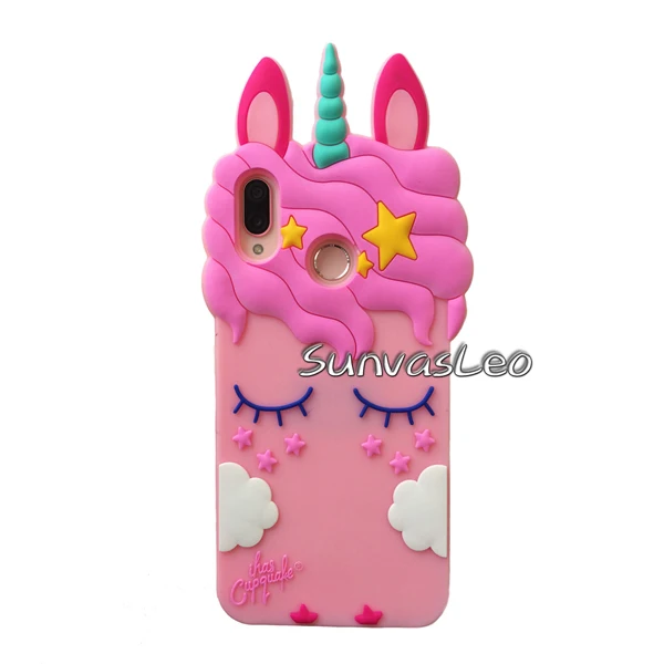 Pink Pretty Unicorn Для huawei P20 Lite чехол 3D Мягкий силиконовый чехол для смартфона с единорогом из мультфильма кожаный чехол s Fundas Coque Capa протектор - Цвет: Pink Pretty Unicorn