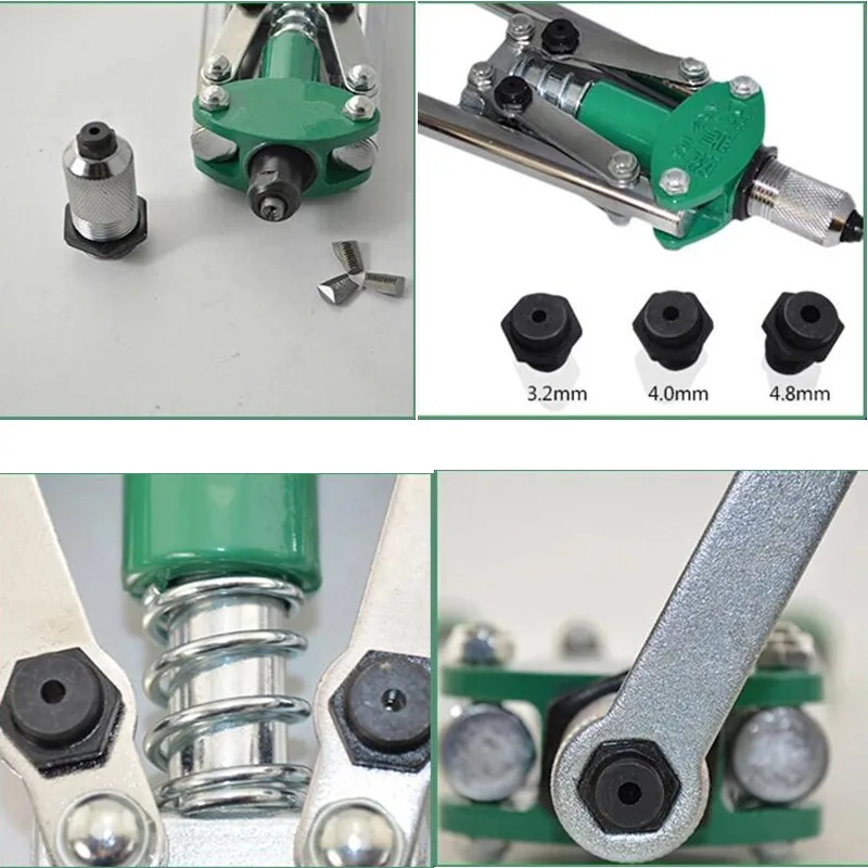 Двухъядерный ручной клепальный пистолет зажим плоскогубцы для гвоздей Диапазон